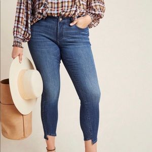 DL1961 Florence Instasculpt Petal Hem Skinny Ankle Jeans Size 24W